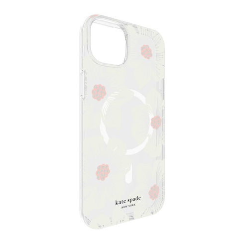 Kate Spade Protective Case for MagSafe iPhone 15 Plus/iPhone 14Plus - Hollyhock Floral